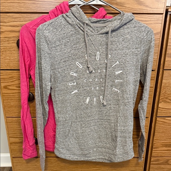 Aeropostale Fuchsia and Gray Hoodies - Picture 2 of 6